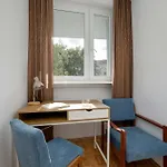 Blue Two Bedroom In With Desk, Bathtub And Balcony By Renters Apartment Wroclaw