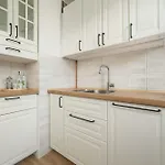 Blue Two Bedroom In With Desk, Bathtub And Balcony By Renters * Wroclaw