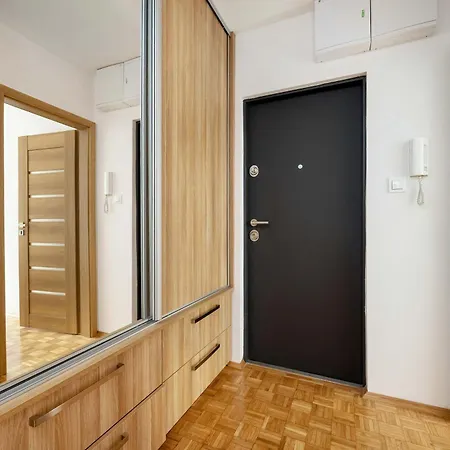 Blue Two Bedroom In With Desk, Bathtub And Balcony By Renters Breslau