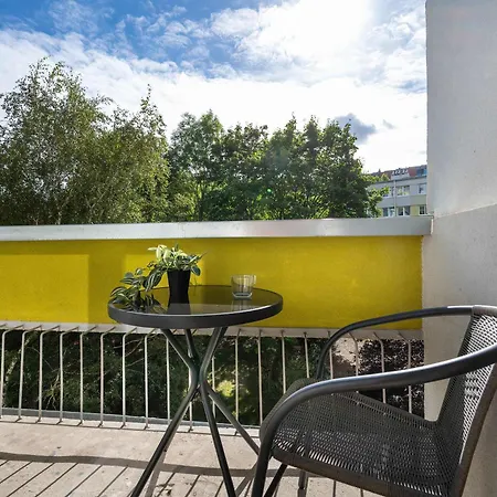 Apartment Blue Two Bedroom In With Desk, Bathtub And Balcony By Renters